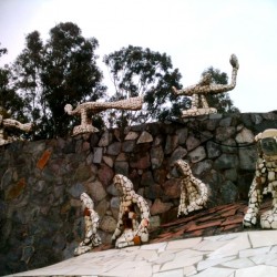 Sculpture made from waste- Rock Garden, Chandigarh