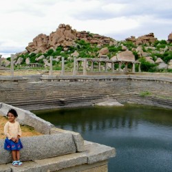 Temple Pond at Hampi