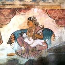 Tanjore Painting, Big Temple of Shiva Thanjavur