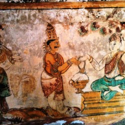 Tanjore Painting inside Big Temple, Thanjavur